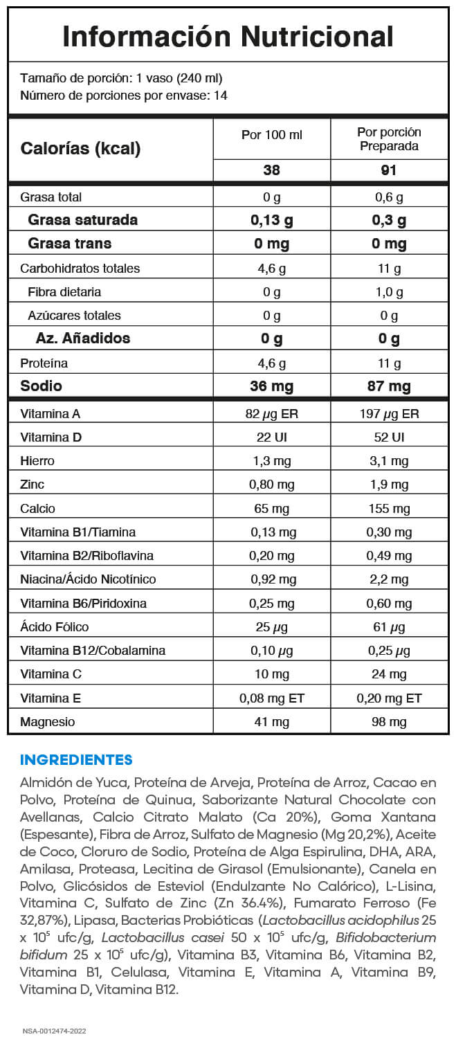 PROTEIN ACTIVE - CHOCOLATE CON AVELLANAS Caja 14 x 25gr